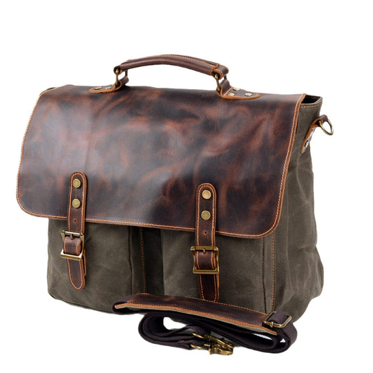 Vintage Canvas Messenger Bag | ANSEN
